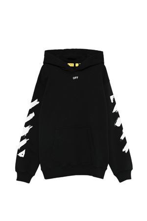 felpa in cotone nero OFF WHITE KIDS | OBBB001S26FLE005001